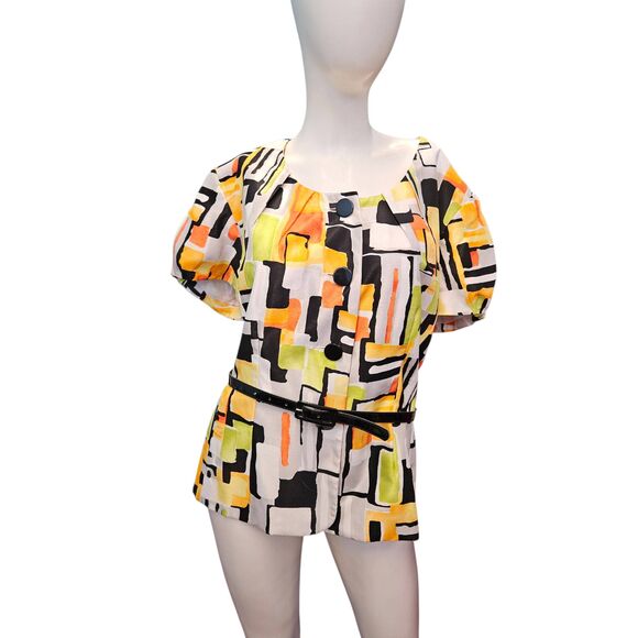 Isabella Jackets & Blazers - Isabella Vintage 80's Belted Short Sleeve Blazer Jacket Womens size 18